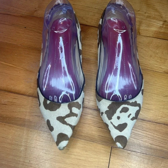 KATE SPADE Emma Dyed Calf Fur Flat Shoes Size 7B - Picture 3 of 7